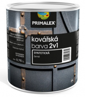 Primalex 2v1 na kov 0,75l KOVÁŘSKÁ BARVA černá